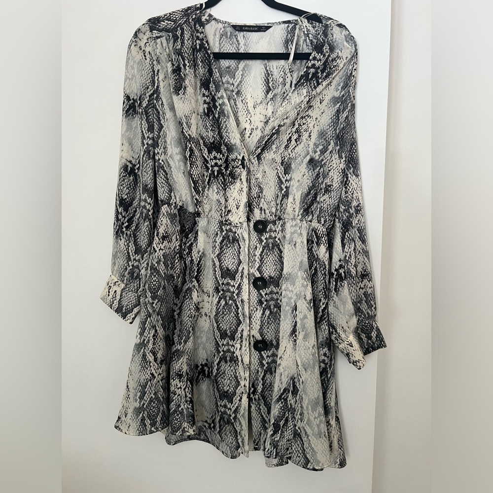 Women’s snake print Zara dress, size L